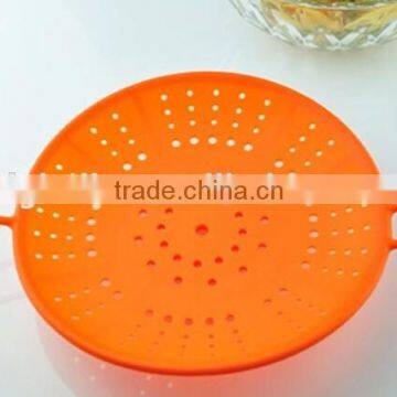 Lately Design Hotsale Food Grade Silicone Colander Steamer