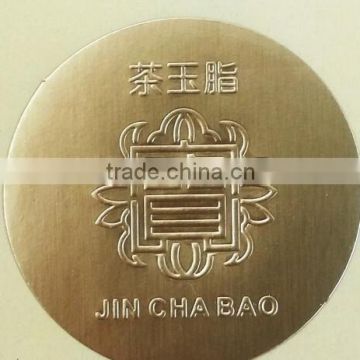 letterpress printing label adhesive sticker private label for trolley bag