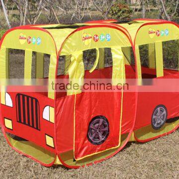 Red bus model play tent