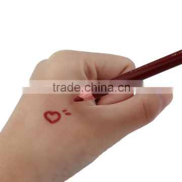 Long-lasting Lip Pencil Red Smooth Silky Texture Waterproof Lip Liner Lady Makeup Cosmetic Pen