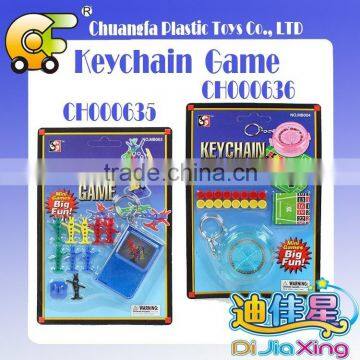 Plastic Keychain Game-hang on Rabbit, Mini Plastic Promotional Toys