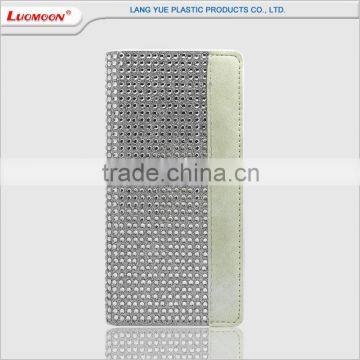 Imported TPU Cover+pu Diamond Material+card Slot Contract Color Mobile Case for Iphone 6 Plus 5 4 s se photo-2