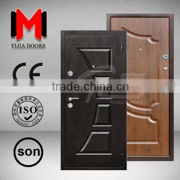 YIJIA STEEL WOODEN ARMORED DOOR, RUSSIA DOOR, MODERN STEEL DOOR,YJRH49