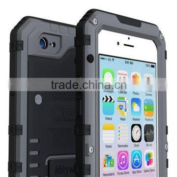 Hybrid Combo Shockproof Case for iPhone 6 Plus Metallic TPU Dustproof Waterproof Casing for iPhone 6 5.5 inch