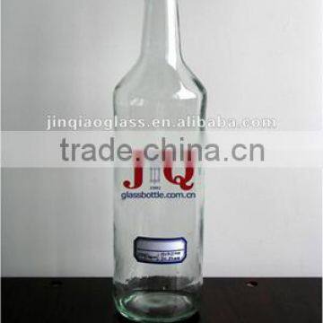 1000ml round glass spirit bottle