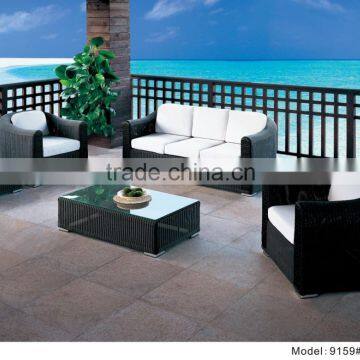 Outdoor furniture wicker/rattan sofa commercial furniture star hotel sofa & chairs