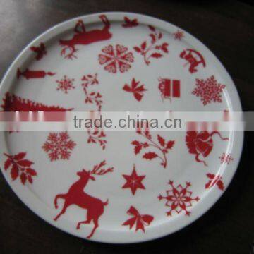 12" porcelain plate