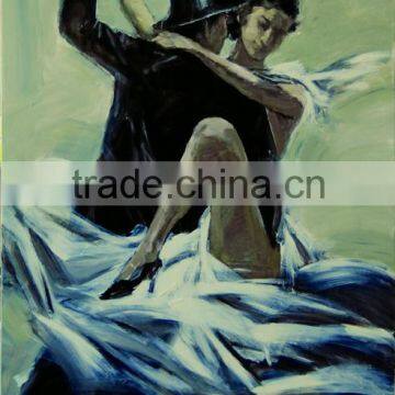High Skills Artist Hand-painted Abstract Spanish Dancer Oil Painting On Canvas ,Spanish Flamenco Dance Oil Paintings photo-5