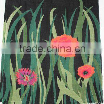 100%wool printed pashmina shawls
