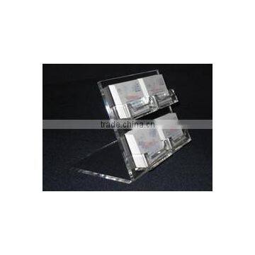 Acrylic Clear 2 tier Business Name Card Holder (OS-F-072)