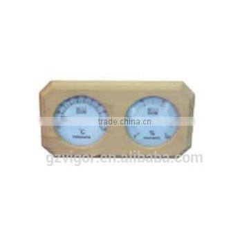 Sauna wooden Temperture Moisture Measure clock For Sauna Room Steam Room