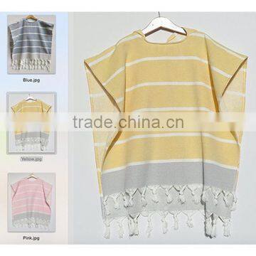 hand loomed beach ponchos