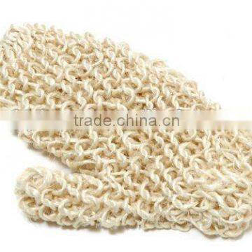 Natural SISAL fiber GLOVE Mitt SCRUBBER BATH shower exfoliate Body