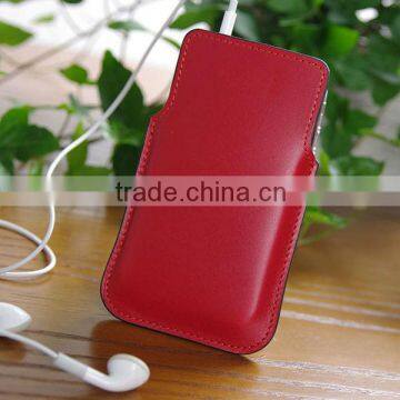 Wholesale Case for iPhone 6s, Genuine Leather Pouch Case for iPhone 6