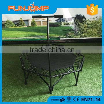 Funjump Adult Jumping Fitness Trampoline with Handrial