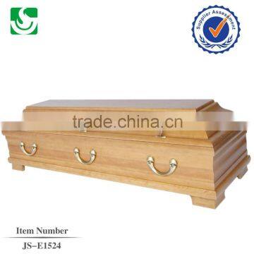 Standard dimension solid wood supply funeral coffin box