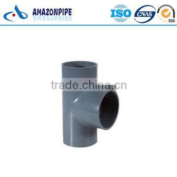 Hot selling plastic pipe fitting pvc equal tee for water supply