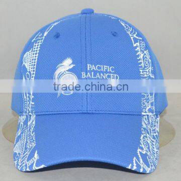 Guangzhou hat factory professional custom 8 panel / 100% cotton/blue/embroidery logo/baseball cap