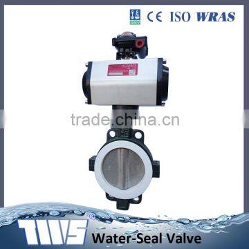 Dn40 To Dn1000 Ductile Iron Wafer Type Ptfe Sealling Motorized Butterfly Valve