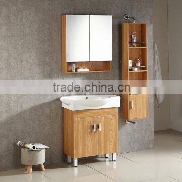 1016 Solid wood bathroom vanity cabinet with fancy washbasins