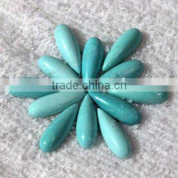 Hot Sale Blue Turquoise, Gemstone Pear Cabochons for Jewelry Setting photo-3
