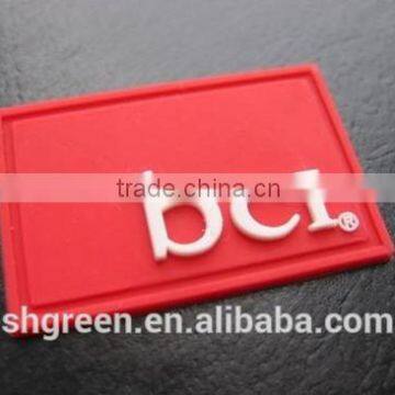 Fashion eco-friendly silicone garment label for boy's clothes