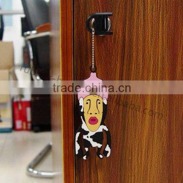 Hot Selling Cartoon Character Water Filled Custom Soft Pvc Keychain photo-6