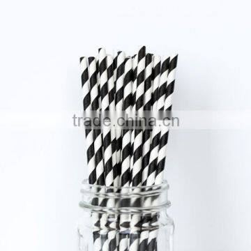 NEW Halloween Party Supplies Decorations Tableware Black Striped Straws