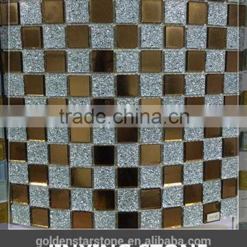 glass mosaic mirror vase (crystal glass)