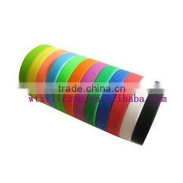 Cheap Silicon Bands Bracelets with customized printed logo