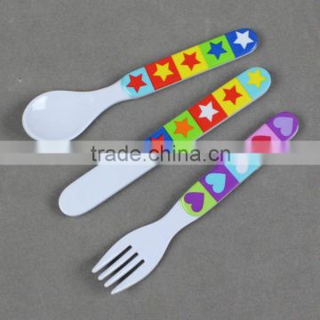 Melamine children cutlery set