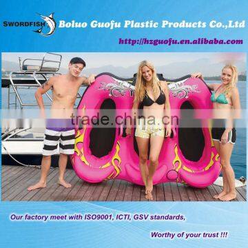 Torpedo 3-Person inflatable towable water tube with high quality tube