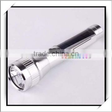 China Wholesale Big Size Solar Power LED Flashlight Torch