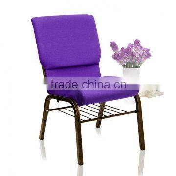 Elegant Folding High Back Metal Stackable Luxury Church Chairs photo-5