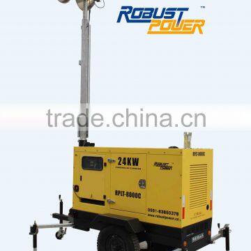 9m Industrial Mobile Light Tower /big power diesel generator set