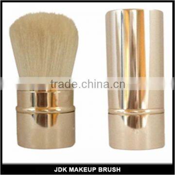Retractable Kabuki Blush Foundation Powder Bronzer Makeup Brush Golden-Goat Hair photo-3