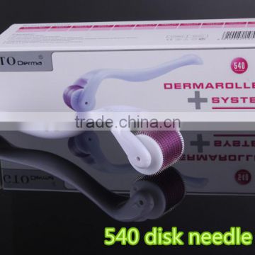 Derma roller factory wholesale, 540 needles derma roller for skin rejuvenation