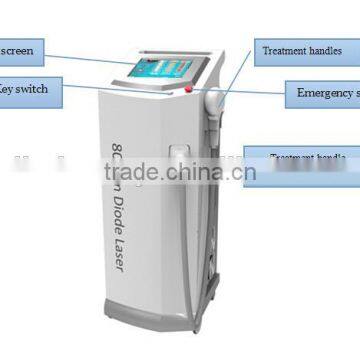 2015 Diode Laser 808!!! 808nm Diode Laser Men Hairline Hair Removal Factory Machine/painless Epilation Laser 12x12mm photo-4