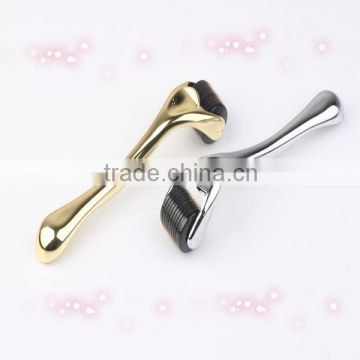 Small beauty product 540 needles derma roller,Golden,silver color skin roller -L015