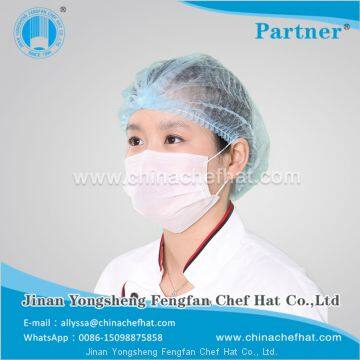 10g Non woven  Mop Cap white/ blue/black/green Hairnet( single elastic)