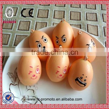 PU Toy PU egg stress ball with cute printing for cheap wholesale