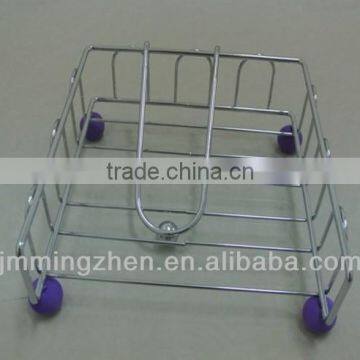 Iron wire napkin holder with four plastic feets