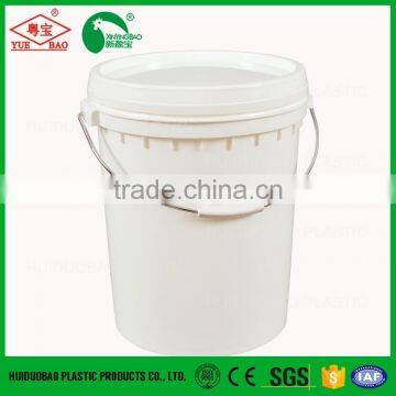 Yellow plastic bucket 30L for construction