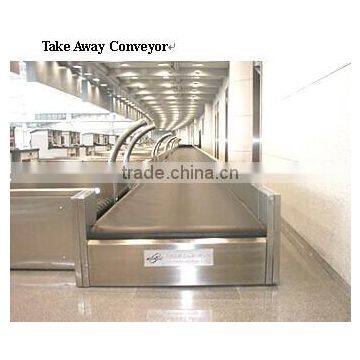 Airport baggage collector conveyor