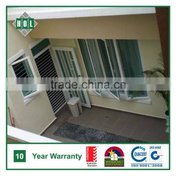 Cheap side hung window, outward opening, single clear glass