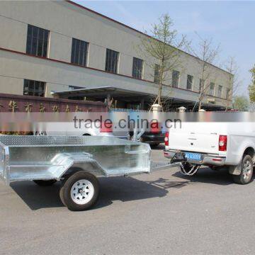 Top 1 Quality 8x5ft Hot Dipped Galvanized Heavy duty Single Axle With Disc Brake Box Trailers