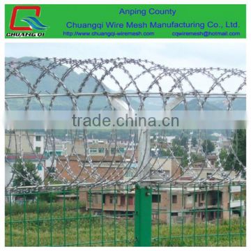 BTO & CBT low price galvanized concertina razor wire, razor wire fencing, razor barbed wire