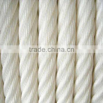 ATLAS rope nylon+fiber flat rope twisted 6strands 40mm