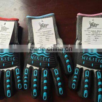 Cut Level 5 Sandy Nitrile TBR on Back Anti Impact Glove photo-2