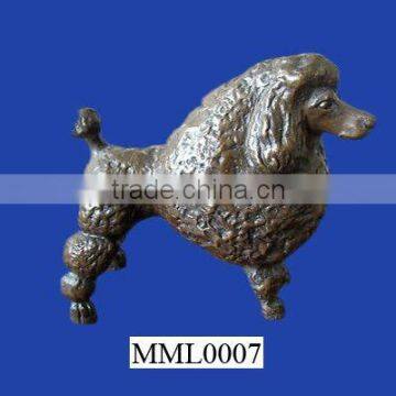 RESIN POODLE DOG FIGURE